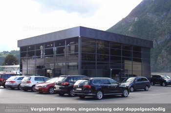 Industriezelt oder Pavillon mit Verglasung 