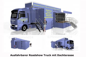 Konfigurierbarer Showtruck mit ausfahhrbaren Seiten