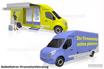Mobiler Promotiontruck für Selbstfahrer mit Führerschein Klasse B